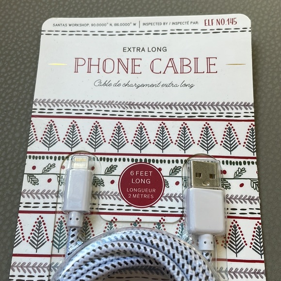 Extra Long Phone Cord Cable IPhone - Picture 2 of 3